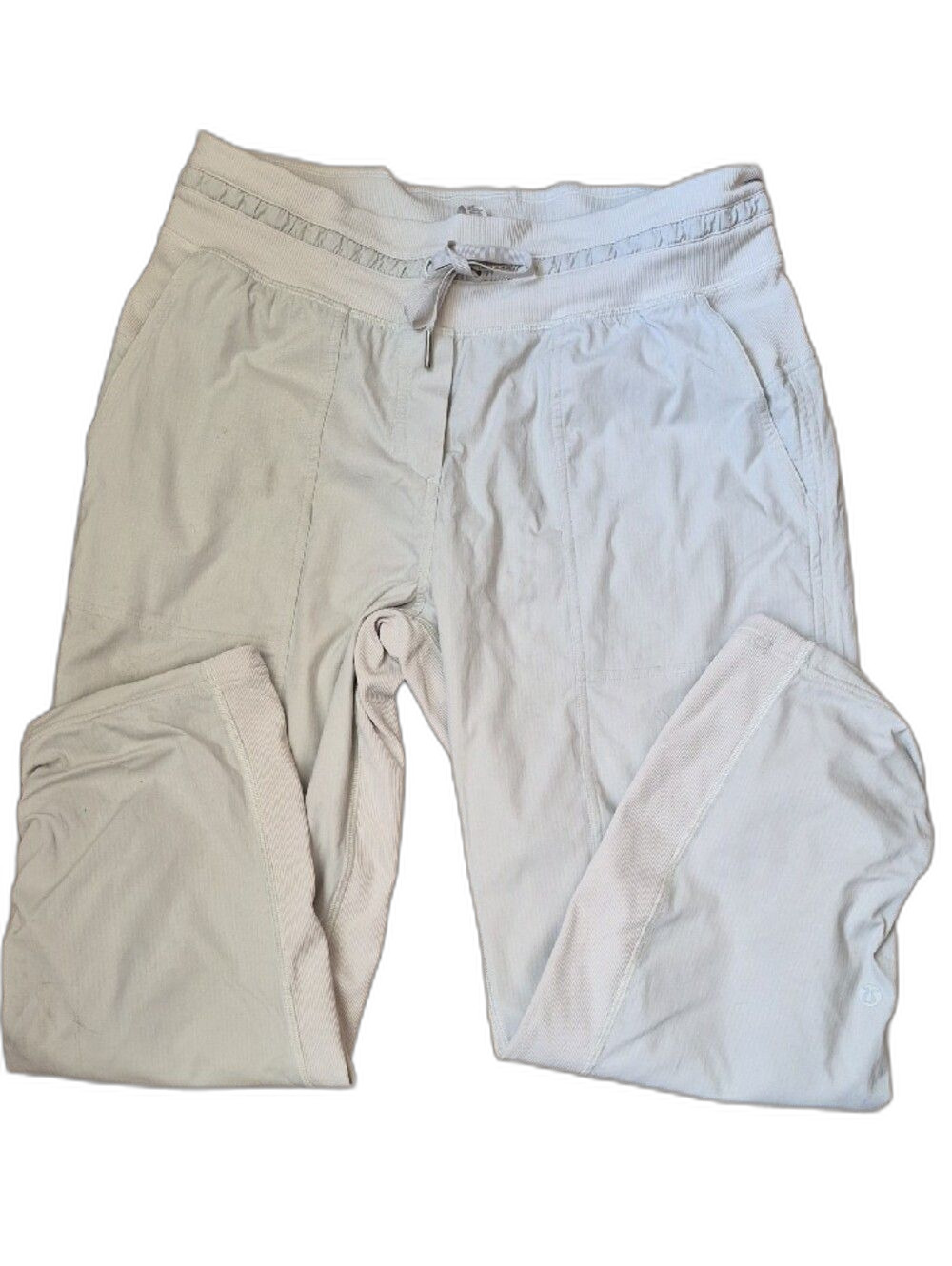 Lululemon Dance Studio Mid-Rise Crop Pants White Off White Size 8 - Picture 4 of 8